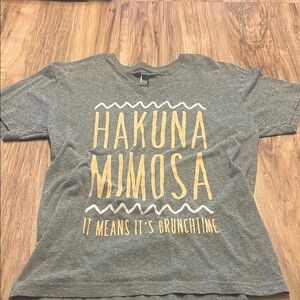 Gray Women Shirt Yellow Print